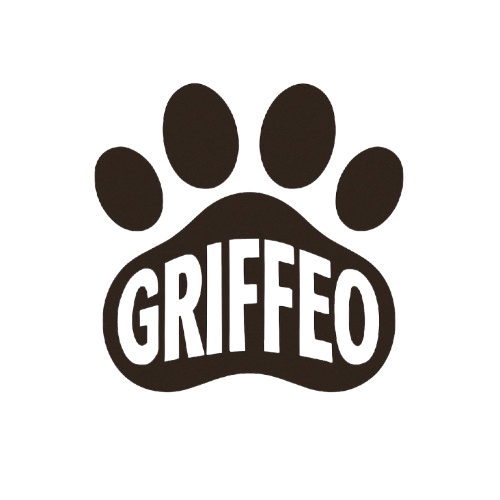 Logo du site griffeo, pate de chat marron